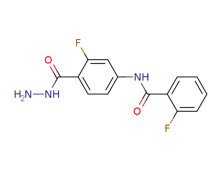 2-fluoro-N-[3-fluoro-4-(hydrazinocarbonyl)phenyl]benzamide