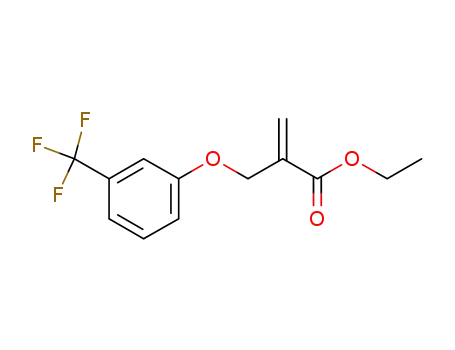 Molecular Structure of 1004992-01-1 (2-(3-trifluoromethyl-phenoxymethyl)-acrylic acid ethyl ester)
