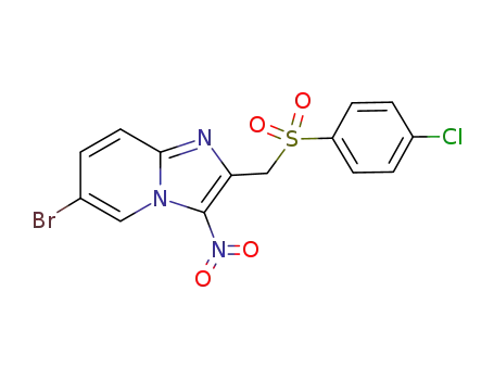 6-bromo-2-[(4-chlorophenylsulfonyl)methyl]-3-nitroimidazo[1,2-a]pyridine