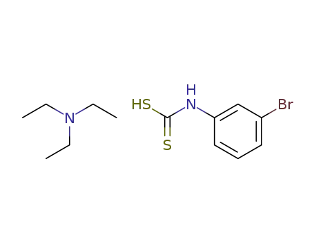 Molecular Structure of 58655-18-8 (3-bromophenyl dithiocarbamic acid triethylammonium)