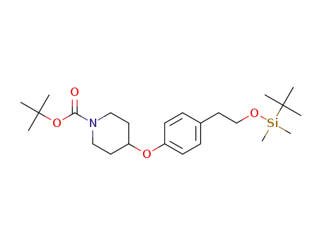 1,1-dimethylethyl 4-{[4-(2-{[(1,1-dimethylethyl)(dimethyl)silyl]oxy}ethyl)phenyl]oxy}-1-piperidinecarboxylate