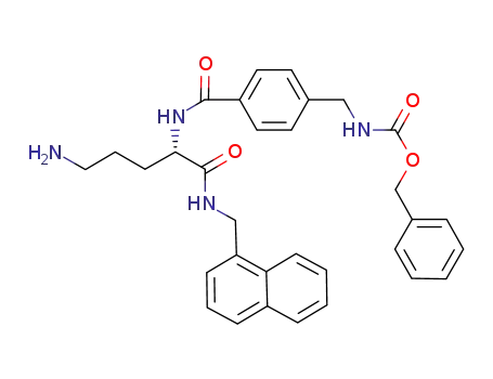 Nα-(4-(N-Cbz)aminomethylbenzoyl)-L-ornithine 1-naphthalenemethylamide