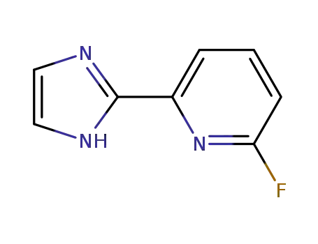 Molecular Structure of 438564-53-5 (2-FLUORO-6-(1H-IMIDAZOL-2-YL)-PYRIDINE)