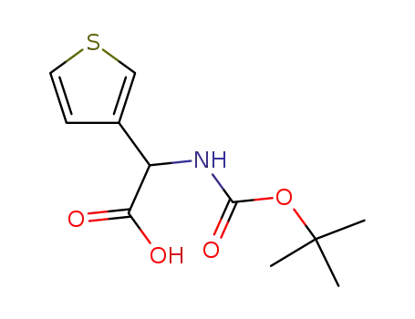 Molecular Structure of 40512-57-0 (N-BOC-AMINO-(3-THIENYL)ACETIC ACID)