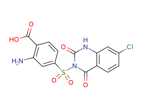 2-Amino-4-(7-chloro-2,4-dioxo-1,2,3,4-tetrahydroquinazolin-3-ylsulfonyl)benzoic acid