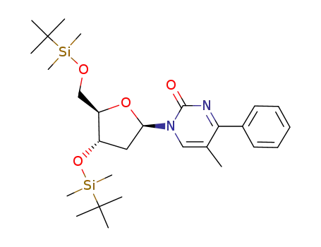 1-[2'-deoxy-3',5'-bis-O-(tert-butyldimethylsilyl)ribofuranosyl]-4-phenyl-5-methyl-2-(1H)-pyrimidinone