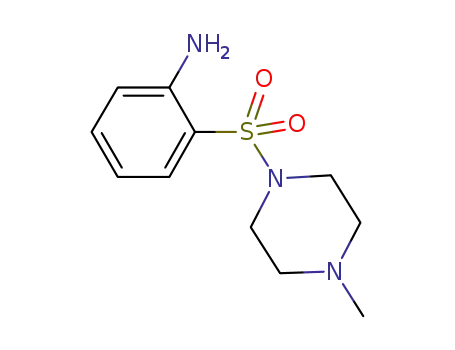 Molecular Structure of 436095-29-3 (2-(4-METHYL-PIPERAZINE-1-SULFONYL)-PHENYLAMINE)