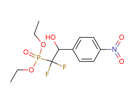 [1,1-difluoro-2-hydroxy-2-(4-nitro-phenyl)-ethyl]-phosphonic acid diethyl ester