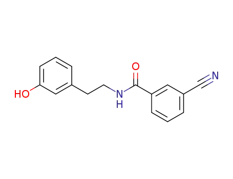 3-cyano-N-[2-(3-hydroxyphenyl)ethyl]benzamide