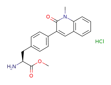 methyl (2S)-2-amino-3-[4-(1-methyl-2-oxo-1,2-dihydro-3-quinolinyl)phenyl]propionate hydrochloride