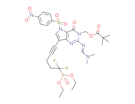 C<sub>30</sub>H<sub>37</sub>F<sub>2</sub>N<sub>6</sub>O<sub>10</sub>PS