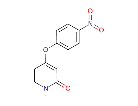 Molecular Structure of 630125-61-0 (2(1H)-Pyridinone, 4-(4-nitrophenoxy)-)