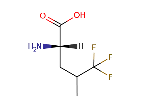 Molecular Structure of 25367-71-9 (L-Leucine, 5,5,5-trifluoro-)