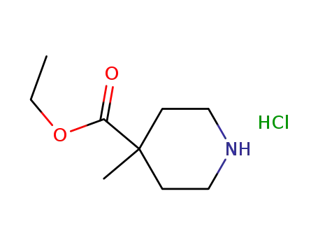 Molecular Structure of 225240-71-1 (Ethyl 4-Methylpiperidine-4-carboxylate Hydrochloride)