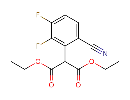 2-(6-cyano-2,3-difluorophenyl)malonic acid diethyl ester