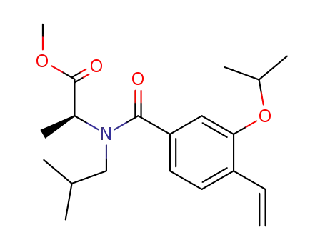 L-Alanine, N-[4-ethenyl-3-(1-methylethoxy)benzoyl]-N-(2-methylpropyl)-,
methyl ester