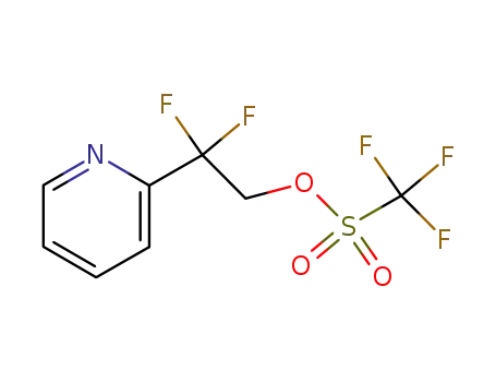 Molecular Structure of 267875-66-1 (Methanesulfonic acid, trifluoro-, 2,2-difluoro-2-(2-pyridinyl)ethyl ester)
