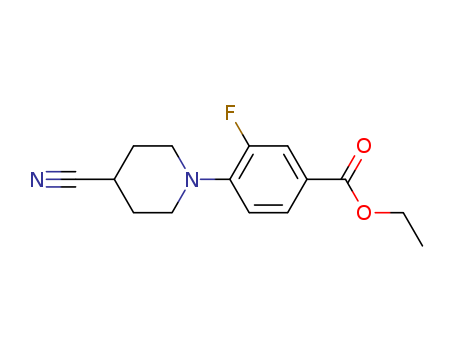Ethyl 4-(4-cyanopiperidin-1-yl)-3-fluorobenzoate