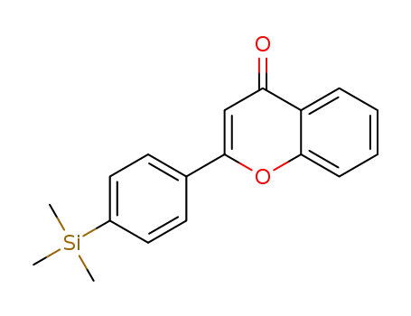 Molecular Structure of 1395931-80-2 (2-(4-(trimethylsilyl)phenyl)-4H-chromen-4-one)
