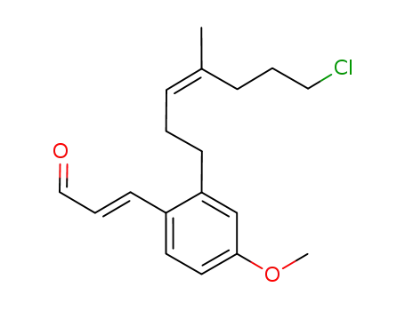 2-Propenal,
3-[2-[(3Z)-7-chloro-4-methyl-3-hepten-1-yl]-4-methoxyphenyl]-, (2E)-