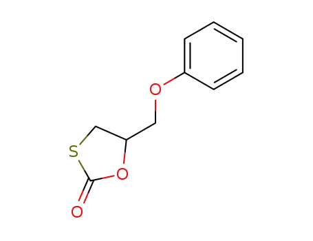 Molecular Structure of 2289-92-1 (5-(phenoxymethyl)-1,3-oxathiolan-2-one)