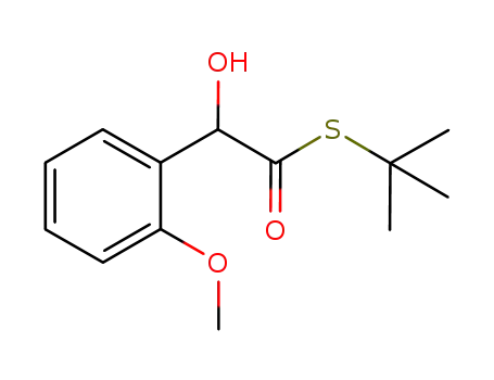 S-t-butyl hydroxy-(2-methoxy-phenyl)-thioacetate