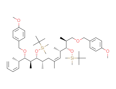 (3Z,5S,6S,7S,8R,9S,11Z,13S,14R,15S)-8,14-bis(t-butyldimethylsilyloxy)-6,16-bis-(p-methoxybenzyloxy)-5,7,9,11,13,15-hexamethyl-hexadeca-1,3,11-triene