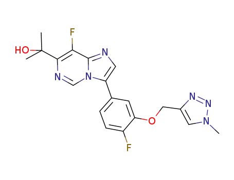 2-{8-fluoro-3-[4-fluoro-3-(1-methyl-1H-[1,2,3]triazol-4-ylmethoxy)phenyl]imidazo[1,2-c]pyrimidin-7-yl}propan-2-ol