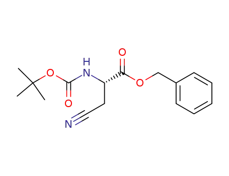 Benzyl 2(S)-<(tert-butoxycarbonyl)amino>-3-cyanopropionate