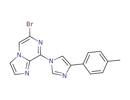 6-bromo-8-(4-p-tolyl-imidazol-1-yl)-imidazo[1,2-a]pyrazine