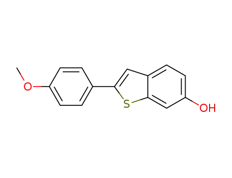 Molecular Structure of 225648-21-5 (2-(4-METHOXY PHENYL)BENZOTHIOPHENE-6-OL)
