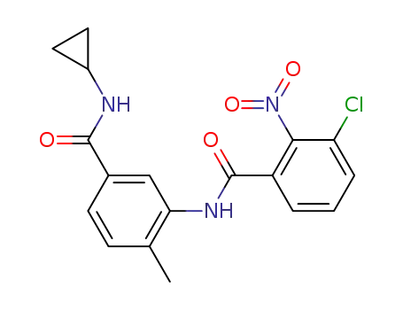 3-chloro-N-{5-[(cyclopropylamino)carbonyl]-2-methylphenyl}-2-nitrobenzamide