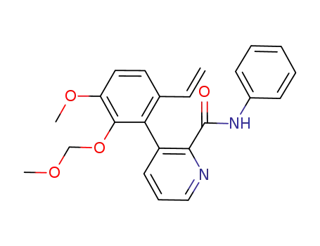 Molecular Structure of 950478-65-6 (3-[6-ethenyl-3-methoxy-2-(methoxymethoxy)phenyl]-N-phenyl-2-pyridinecarboxamide)