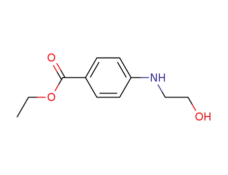Molecular Structure of 55966-68-2 (ethyl 4-<N-(2-hydroxyethyl)amino>benzoate)