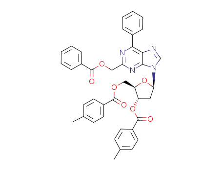2-[(benzoyloxy)methyl]-6-phenyl-9-(2-deoxy-3,5-di-O-p-toluoyl-β-D-erythro-pentofuranosyl)purine