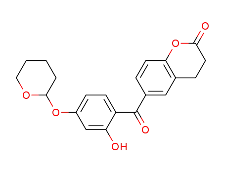6-[2-hydroxy-4-(tetrahydro-2H-pyran-2-yloxy)benzoyl]-2-chromanone