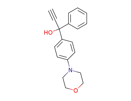 Molecular Structure of 194940-93-7 (Benzenemethanol, a-ethynyl-4-(4-morpholinyl)-a-phenyl-)