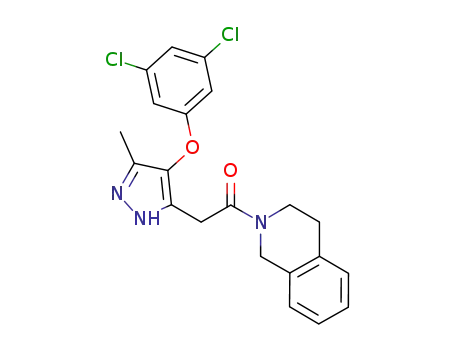 2-[4-(3,5-dichloro-phenoxy)-5-methyl-2H-pyrazol-3-yl]-1-(3,4-dihydro-1H-isoquinolin-2-yl)-ethanone