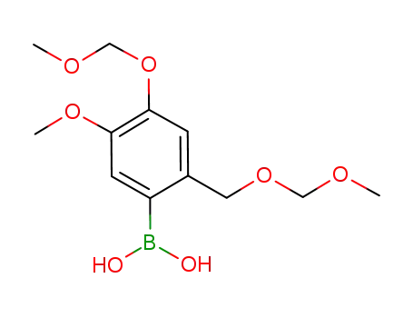 Molecular Structure of 937168-00-8 (5-methoxy-4-(methoxymethoxy)-2-(methoxymethoxymethyl)phenylboronic acid)