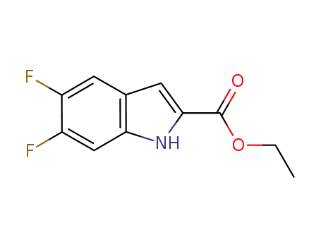 Molecular Structure of 169674-34-4 (5,6-DIFLUORO-2-INDOLE CARBOXYLIC ACID ETHER ESTER)