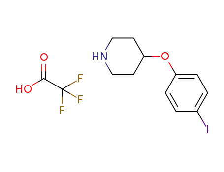 4-[(4-iodophenyl)oxy]piperidine trifluoroacetate