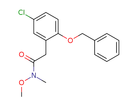 2-[2-(benzyloxy)-5-chlorophenyl]-N-methoxy-N-methylacetamide