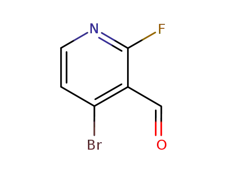Molecular Structure of 128071-77-2 (4-Bromo-2-fluoropyridine-3-carboxaldehyde)