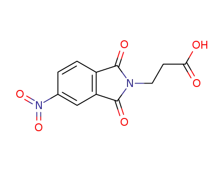 Molecular Structure of 15728-08-2 (4-nitro-N-(2-carboxyethyl)phthalimide)