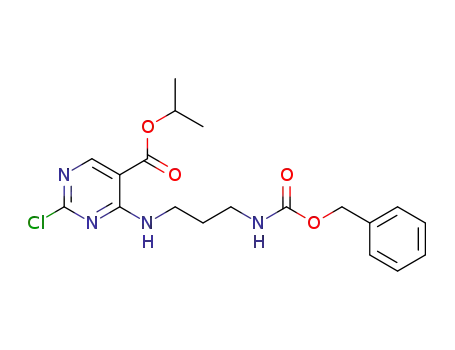 5-Pyrimidinecarboxylic acid,
2-chloro-4-[[3-[[(phenylmethoxy)carbonyl]amino]propyl]amino]-,
1-methylethyl ester