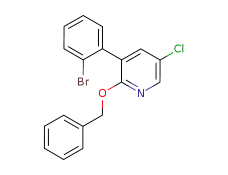 3-(2-bromo-phenyl)-5-chloro-2-(benzyloxy)-pyridine