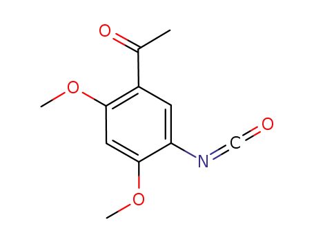 Molecular Structure of 625119-63-3 (Ethanone, 1-(5-isocyanato-2,4-dimethoxyphenyl)-)