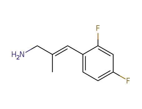 Molecular Structure of 918414-58-1 (2-Propen-1-amine, 3-(2,4-difluorophenyl)-2-methyl-, (2E)-)