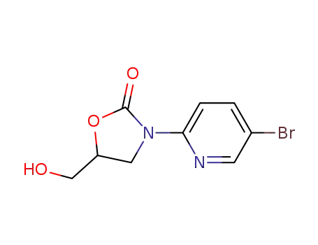 3-(5-bromopyridin-2-yl)-5-(hydroxylmethyl)oxazolidin-2-one