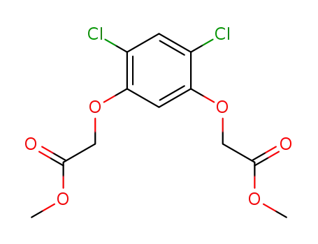 Molecular Structure of 262861-52-9 ((4,6-dichloro-<i>m</i>-phenylenedioxy)-di-acetic acid dimethyl ester)